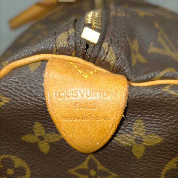 Authentic Louis Vuitton Boston Bag Keepall 55 Brown Monogram mn535-120825 - Picture 7 of 9